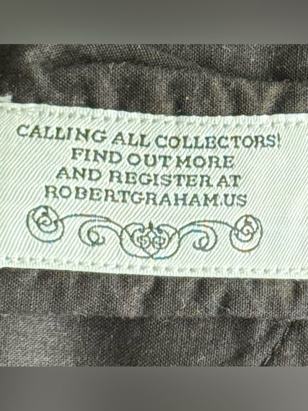 Robert Graham Embroidered 💯 Cotton Black Long-Sleeve Button-Down Shirt Size M - Picture 16 of 16
